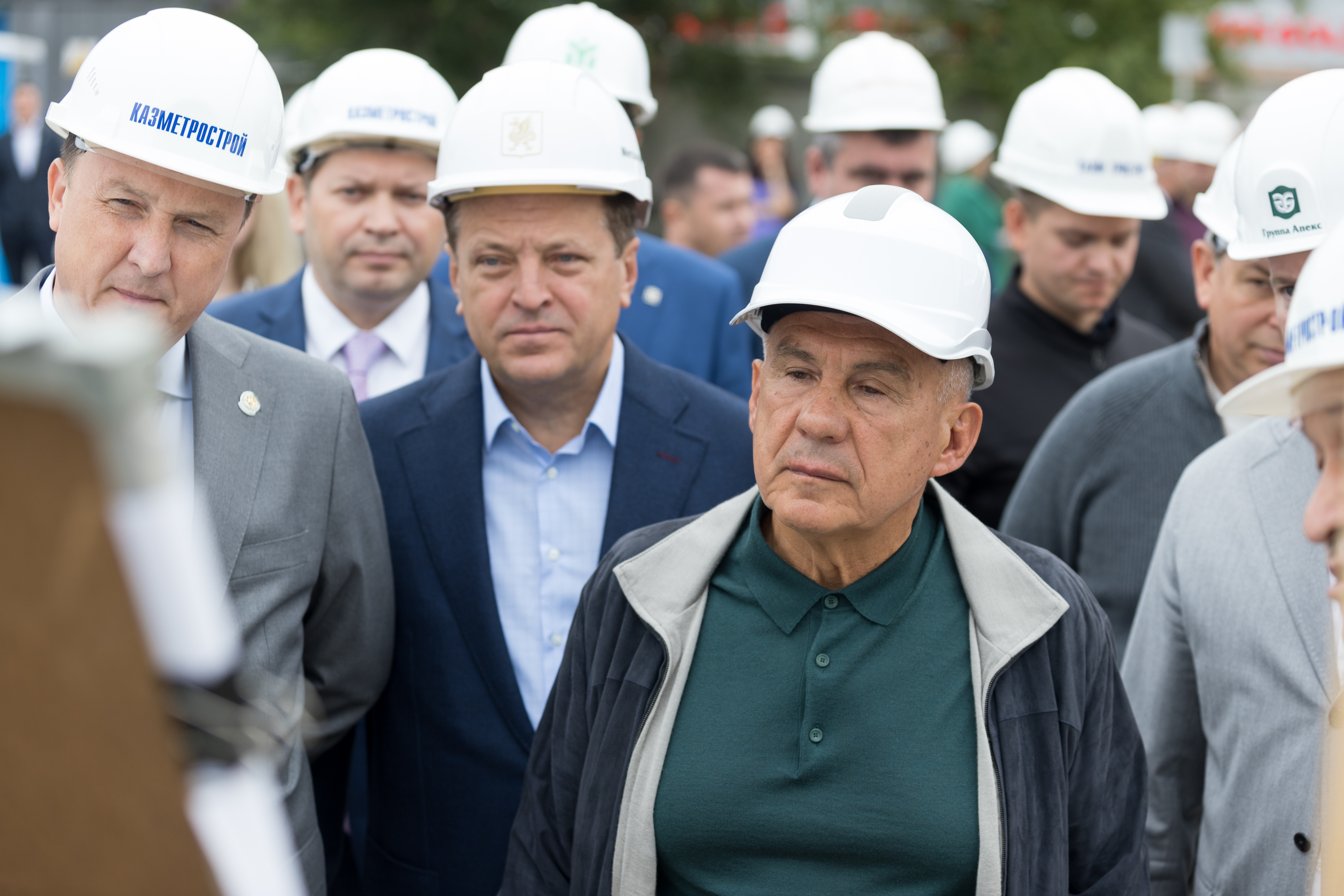 Рустам Минниханов и Ильсур Метшин дали старт работе тоннелепроходческого комплекса на станции метро «100-летие ТАССР»